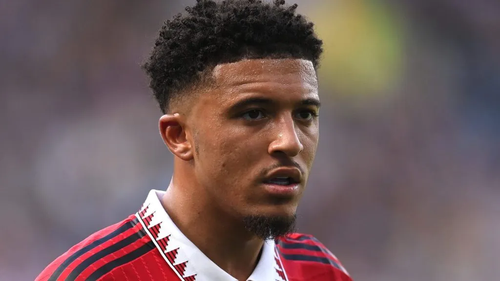 Manchester United aceita emprestar Sancho ao Barcelona, mas impõe uma condição (Photo by Laurence Griffiths/Getty Images)