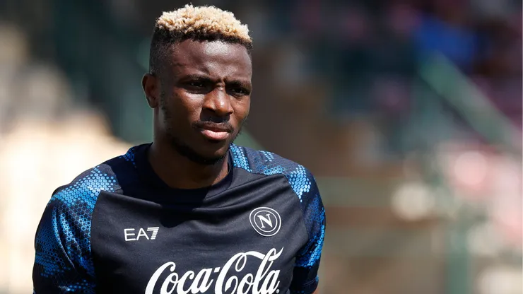 Osimhen em treino pelo Napoli