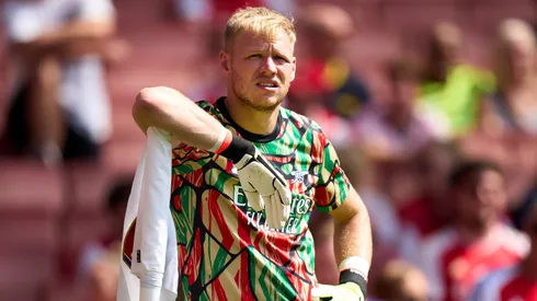 Aaron Ramsdale do Arsenal (Photo by Angel Martinez/Getty Images)