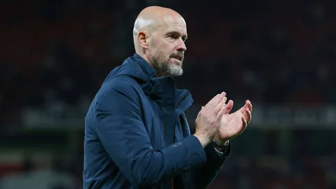 Erik Ten Hag em partida pelo Manchester United