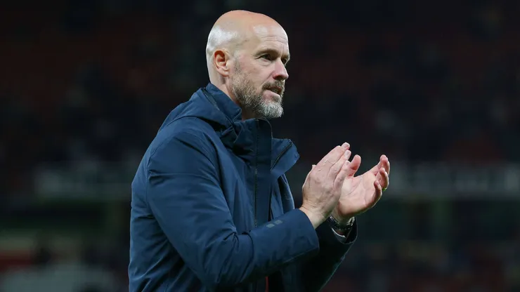 Erik Ten Hag em partida pelo Manchester United