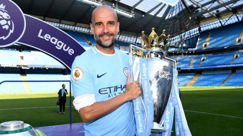 Pep Guardiola, treinador do Manchester City. (Photo by Michael Regan/Getty Images)
