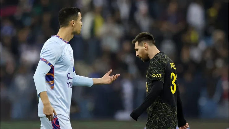 Messi e CR7: Quem ficou no quase de se transferir para o Manchester City. (Foto: Yasser Bakhsh/Getty Images)