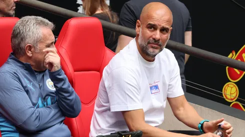 Guardiola em partida pelo Manchester City