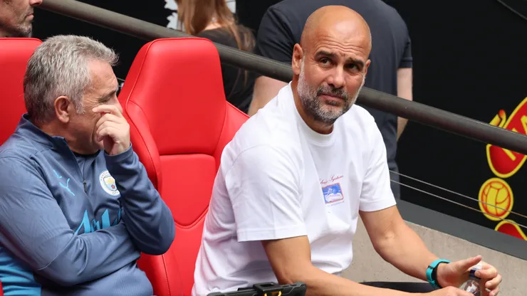 Guardiola em partida pelo Manchester City
