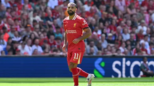 Salah em campo na partida amistosa entre Liverpool e Sevilla, no dia 11 de agosto de 2024. (News Images LTD / Alamy Stock Photo) (Photo by Cody Froggatt/News Images)