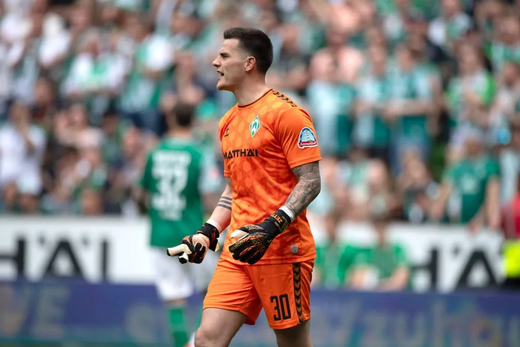 Michael Zetterer em ação pelo Werder Bremen