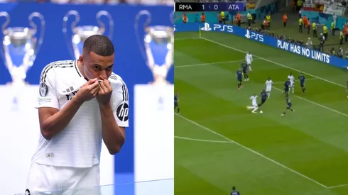 Mbapppé marca gol com assistência de Bellingham. Foto: David Ramos/Getty Images