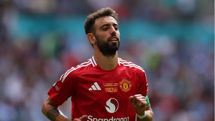 Bruno Fernandes, do Manchester United, dispara sobre final contra o City.
