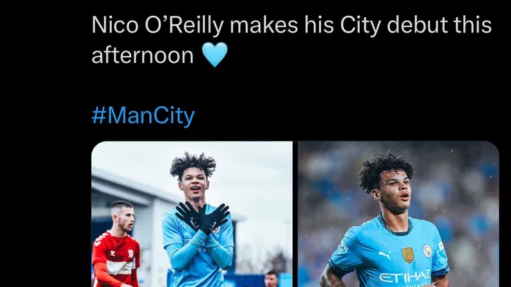 Divulgação X / Manchester City
