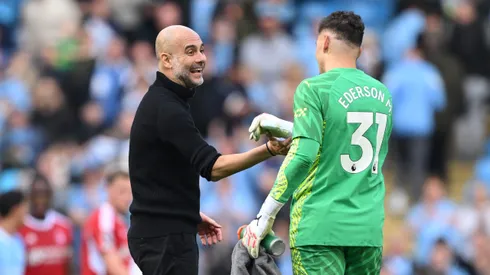 Guardiola confia em Ederson de olhos fechados. Foto: Michael Regan/Getty Images