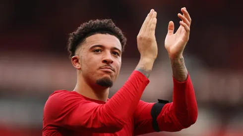 Jadon Sancho, atacante do Manchester United. (Photo by Richard Heathcote/Getty Images)