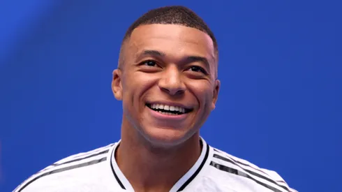Kylian Mbappé, atacante do Real Madrid. (Photo by David Ramos/Getty Images)