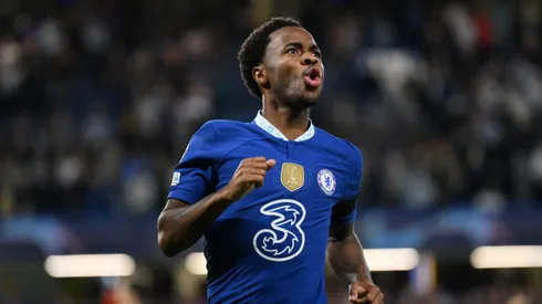 Raheem Sterling, em ação pelo Chelsea. (Photo by Mike Hewitt/Getty Images)