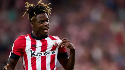 Nico Williams, jogador do Athletic Bilbao e da Seleção Espanhola. (Photo by Juan Manuel Serrano Arce/Getty Images)