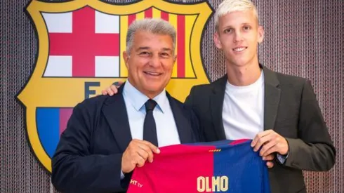 Dani Olmo se manifestou como jogador do Barcelona (Foto: Divulgação/Barcelona)