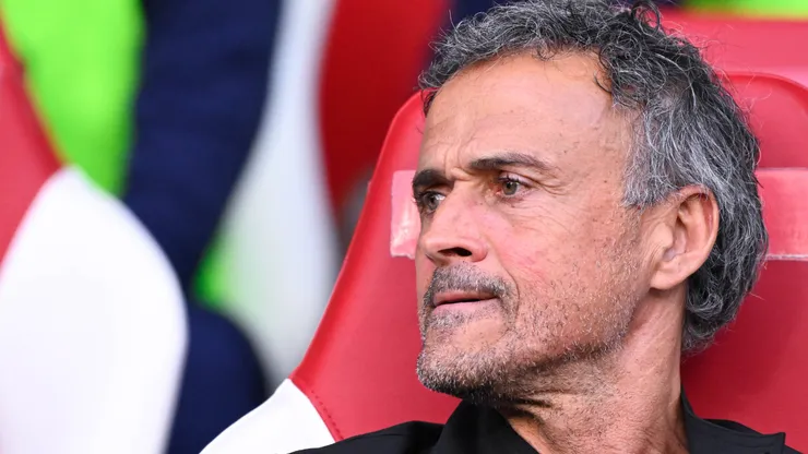 Luis Enrique em partida pelo PSG