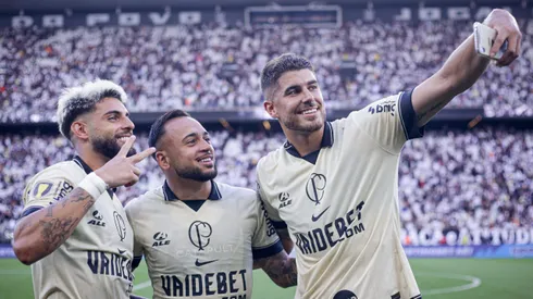 Yuri Alberto, Maycon e Pedro Raul. Foto: Rodrigo Coca/Agência Corinthians