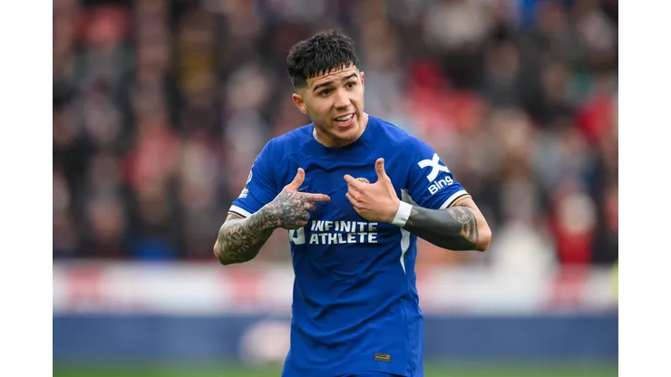 Enzo Fernández assumiu uma nova função no Chelsea. (Foto:Craig Thomas/News Images)