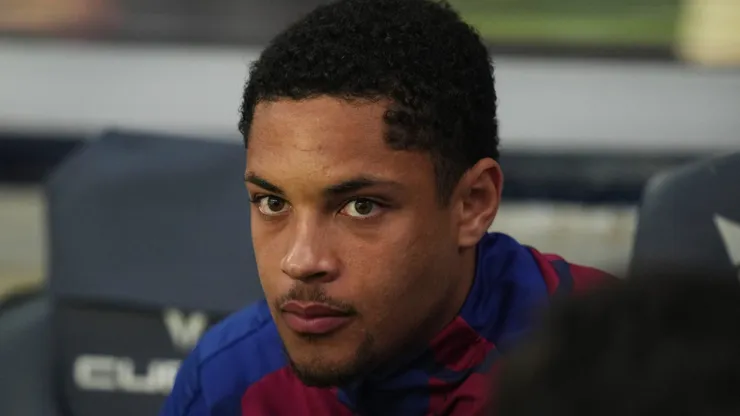 Vitor Roque pelo Barcelona (Photo by Alex Caparros/Getty Images)
