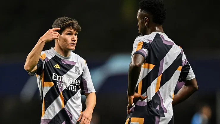 Fran García do Real Madrid e Vini Jr (Photo by Octavio Passos/Getty Images)