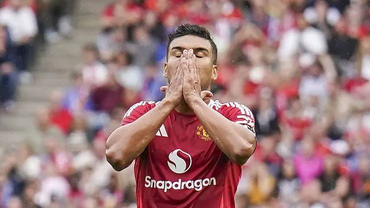 Casemiro durante a pré-temporada do Manchester United