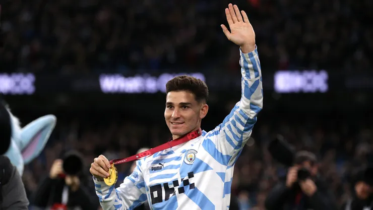 Julian Alvarez do Manchester City (Photo by Jan Kruger/Getty Images)