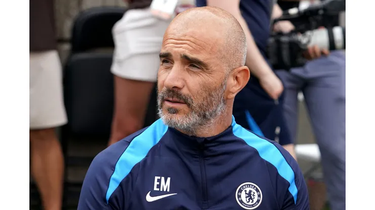 Enzo Maresca, técnico do Chelsea em amistoso contra o Manchester City. (Photo by Jason Mowry/Getty Images)