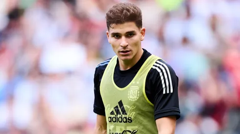 Julián Álvarez pode deixar o City em breve (Foto: Juan Manuel Serrano Arce/Getty Images)