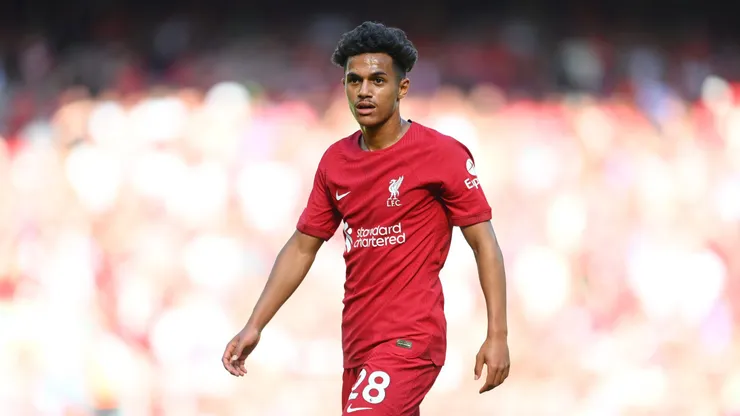 Fábio Carvalho, jogador do Liverpool. (Photo by Michael Regan/Getty Images)