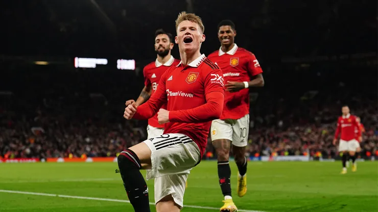 McTominay comemorando gol pelo Manchester United