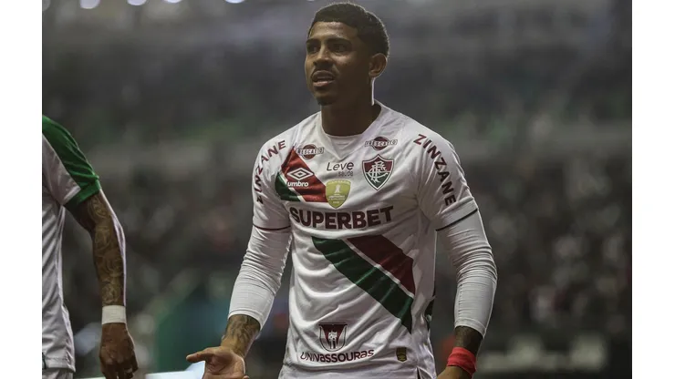 John Kennedy durante a partida entre Juventude e Fluminense, nas oitavas de final da Copa do Brasil. (Associated Press / Alamy Stock Photo)