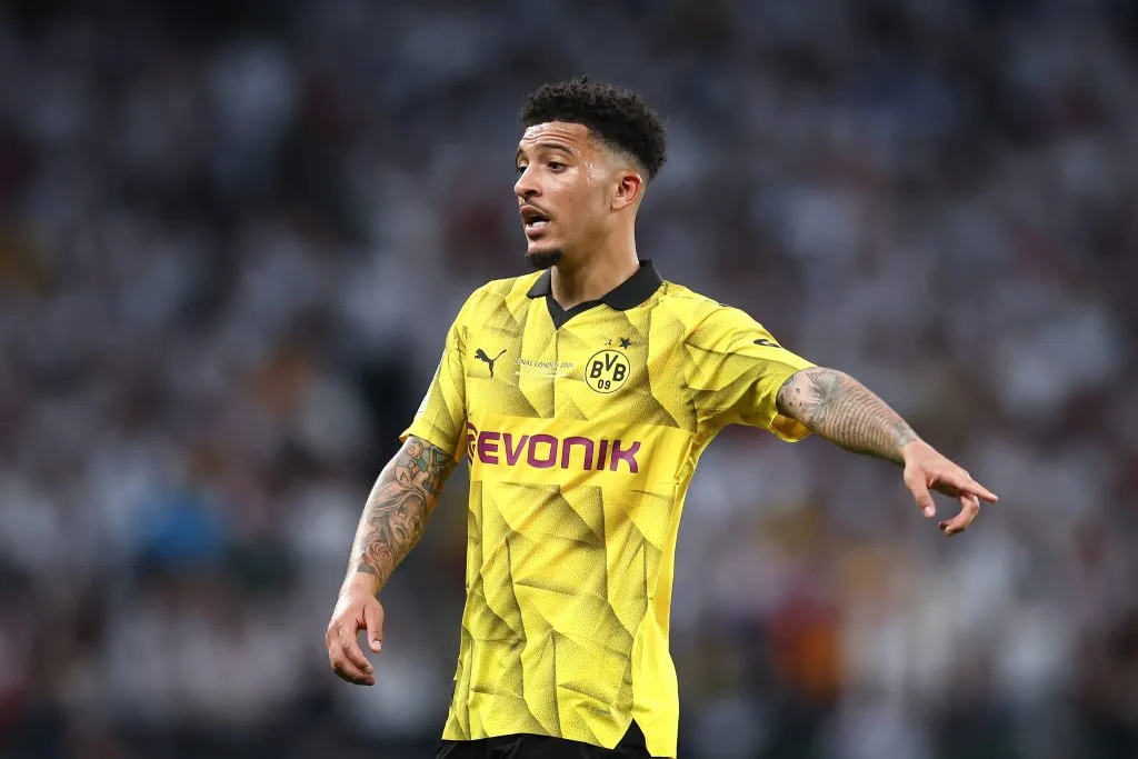 Jadon Sancho emprestado ao Borussia Dortmund na temporada passada. (Photo by Alex Pantling/Getty Images)