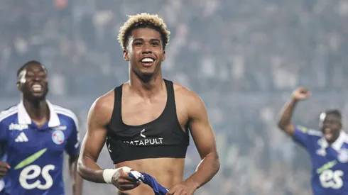 Andrey Santos em jogo do Strasbourg. Jogador está na mira do Arsenal. Foto: Elyxandro Cegarra/Panoramic