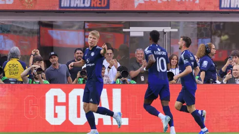 Atletas do Manchester United em amistoso nos EUA antes da estreia na Premier League (Foto: Javier Rojas/Imago)