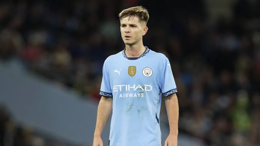 James McAtee, jogador do Manchester City. (Foto: Andrew Yates/Imago/Sportimage)