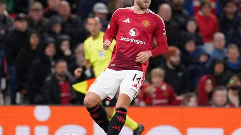 Eriksen em campo durante a partida entre Manchester United e Twente, no dia 25 de setembro de 2024, pela Liga Europa. (Sportimage Ltd / Alamy Stock Photo)