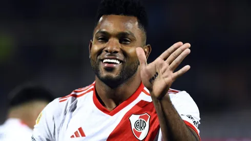 River Plate aceita receber R$ 22 milhões para vender Borja, ex-Palmeiras, a gigante do Brasileirão. (Photo by Rodrigo Valle/Getty Images)