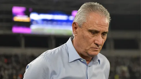 Tite em partida contra o Botafogo