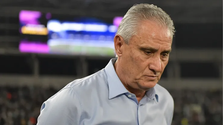 Tite em partida contra o Botafogo