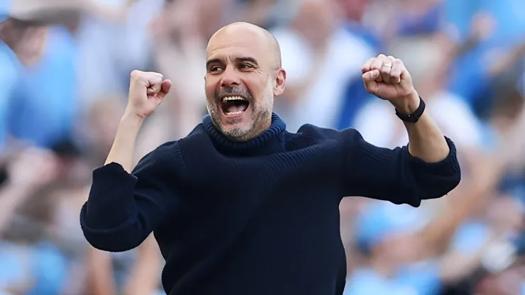 treinador pep guardiola. (Photo by Naomi Baker/Getty Images)