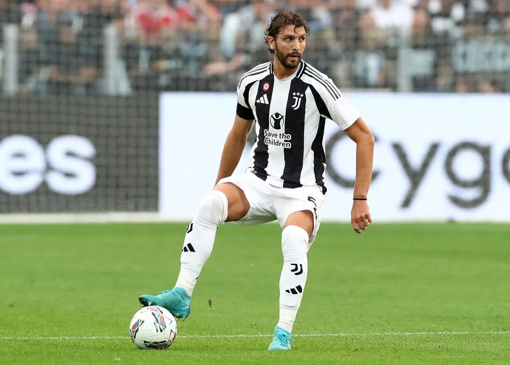 Locatelli, da Juventus, durante partida da Serie A