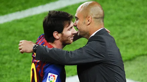 Lionel Messi e Pep Guardiola nos tempos de Barcelona.