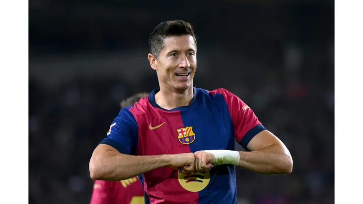Lewandowski foi bem contra o Getafe em rodada de meio de semana por La Liga (Foto: David Ramos/Getty Images)