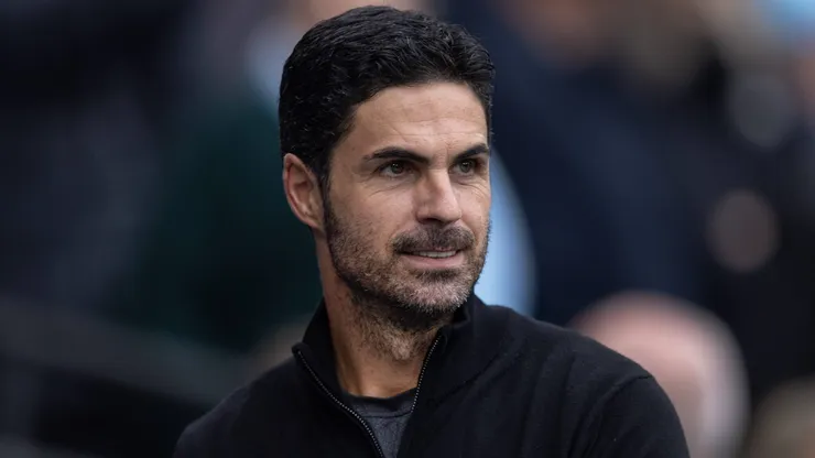 Arteta no Arsenal x Manchester City.