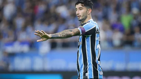 Villasanti em ação durante o confronto entre Grêmio e Flamengo, no dia 22 de setembro de 2024, pelo Brasileirão. (Associated Press / Alamy Stock Photo)