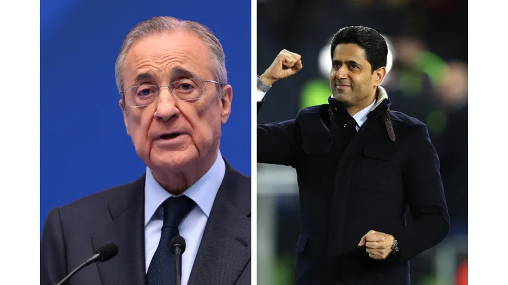 PSG prepara golpe no Real Madrid. Fotos: David Ramos e Clive Brunsk/Getty Imagens
