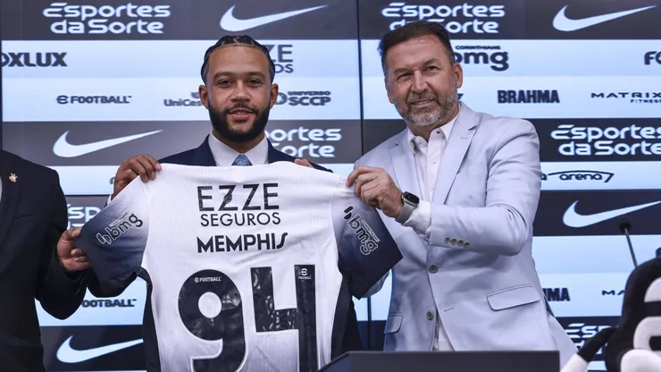 Apresentação de Memphis Depay no Corinthians.