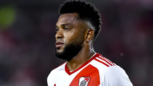 River Plate aceita vender Miguel Borja ao Flamengo com uma condição (Photo by Marcelo Endelli/Getty Images)