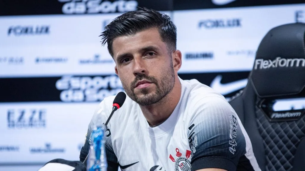 Héctor Hernández em apresentação no Corinthians. (Foto: Ronaldo Barreto/Imago/TheNews2)